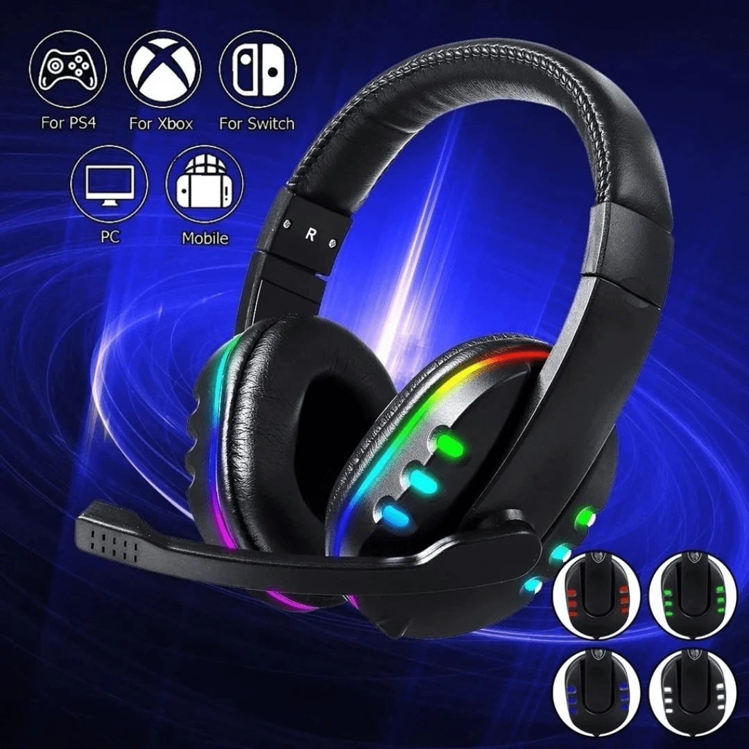 IDEAL ELETRÔNICOS Fone Ouvido Gamer RGB USB - Preto - Visão 1