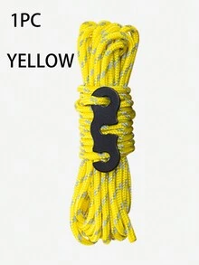 1pc Outdoor Camping Reflective Guyline, Multi-Functional Guyline With Buckle, Outdoor Camping Accessory - Multicolor - View 2