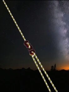 1pc Outdoor Camping Reflective Guyline, Multi-Functional Guyline With Buckle, Outdoor Camping Accessory - Multicolor - View 6