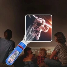 1 件投影手电筒儿童玩具，儿童投影仪灯，可爱卡通恐龙动物太空美人鱼夜照灯，睡前学习趣味婴儿玩具，由 2 节 AA 电池供电（不包括），男孩女孩儿童//圣诞派对玩具游戏礼物，恐龙夜灯，学习，男孩玩具 - 彩色 - 查看 9