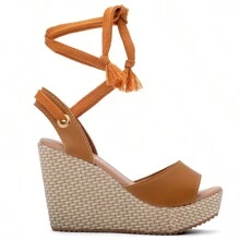 Women Platforms & Wedge Sandals - 摩卡棕 - 查看 2