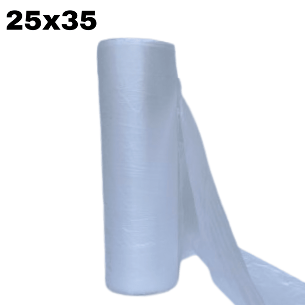 Bobina Saco Plástico Picotado 25x35 c/500 sacos para Freezer Microondas Alimento