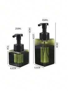 1入組旅行瓶套裝，包含沐浴露、洗髮水、洗手乳等小型攜帶式空瓶，適用於乳液、慕斯、洗面奶、泡沫分配器。另外附有大容量泵瓶。 - 墨綠色 - 查看 9