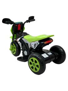 THE BABY SHOP Rideable Motorcycle For Children 3 Wheels Sound, Light 6V - Green - View 5