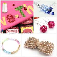 15 Colors- AB Colorful 1650/1120pcs 3/4mm Faceted Crystal Glass Bicone Beads-For Jewelry Making Women, Perfect For Suncatcher Handmade Crafts, DIY Bracelets, Necklaces, Dolls - AB Sharp Beads 1650PCS - View 8