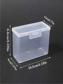 Caja De Almacenamiento Transparente De Plástico Para Naipes, Tarjetas De Identificación, Tarjetas De Práctica, Tarjetas De Negocios, Etc. - transparente - Ver 6