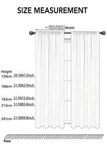 1pc Elegant Blue Feather Printed Rod Pocket Sheer Curtain - 100% Polyester, Light Filtering, Woven, Unlined, Suitable For All Seasons, Charming Style, Perfect For Bedroom, Living Room, Etc. - Multicolor - View 2