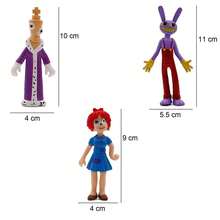 Kit 6 Figuras Circo Digital Circus Jax Pomnis Caine Raghata Kinger Kaufmo de 9 a 11 cm - Multicolor - Ver 4