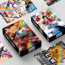 One Piece Lomo Card Set: 30pcs/60pcs/92pcs Double-Sided High Definition Color Printing Photocard With Stickers And Bookmarks - Pirates-multicolor - View 12