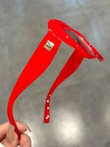 Kính mắt mèo trong suốt cỡ lớn, Kính trang trí màu thạch gradient cổ điển cho tiệc tùng & khiêu vũ Phụ kiện kính trong suốt Phụ kiện kính cho phụ nữ - A - Xem 5