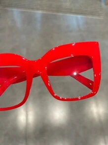 Kính mắt mèo trong suốt cỡ lớn, Kính trang trí màu thạch gradient cổ điển cho tiệc tùng & khiêu vũ Phụ kiện kính trong suốt Phụ kiện kính cho phụ nữ - A - Xem 3