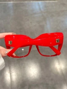 Kính mắt mèo trong suốt cỡ lớn, Kính trang trí màu thạch gradient cổ điển cho tiệc tùng & khiêu vũ Phụ kiện kính trong suốt Phụ kiện kính cho phụ nữ - A - Xem 4