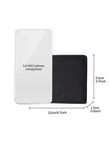 Billetera corta minimalista de hombre de PU con múltiples ranuras para tarjetas, bolsillo para monedas, titular de licencia de conducir y compartimentos para billetes, regalo ideal para novios, estudiantes y hombres de estilo antiguo - Negro - Ver 5