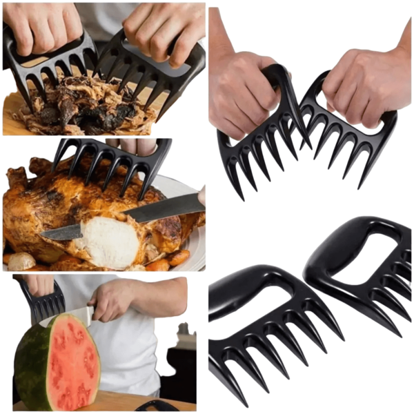 Kit 2 Garra de Urso Desfiar Carne Churrasco Saladas Multiuso
