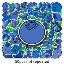 50入組創意藍莓裝飾塗鴉防水貼紙 - 杏色 - 查看 1