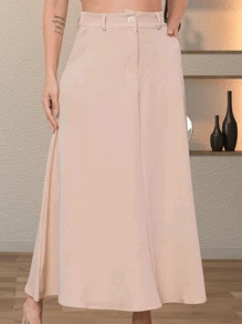 Women Skirts - Màu be - Xem 4