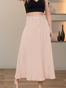 Women Skirts - Màu be - Xem 2