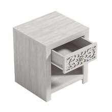 Avaro 1 Drawer Dusty Gray Oak Nightstand (20.3 In. H X 17.8 In. W X 16.1 In. D) (Set Of 2) - Xám - Xem 4