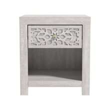 Avaro 1 Drawer Dusty Gray Oak Nightstand (20.3 In. H X 17.8 In. W X 16.1 In. D) (Set Of 2) - Xám - Xem 2