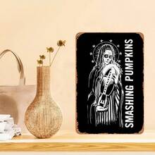 Metal Tin Sign For Smashing Pumpkins Band, Retro Art Decor Wall Decor, 8X12 Inch - Color Mixing - View 3
