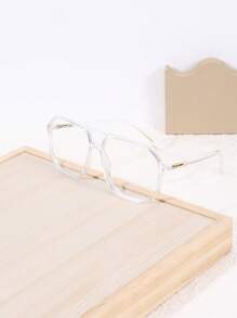 1 Paar modische, vielseitige, komfortable Brillen, geeignet für Studenten und das tägliche Lesen auf Geräten wie Büchern, Computern und Handyn, klare Brillenaufsätze, Brillenaufsätze für Frauen