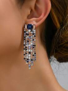 2件套奢华复古欧式中东风格水钻流苏首饰套装，设计师元素，适合女性婚礼、派对、日常佩戴、节日礼物。全新设计包含复古蝴蝶耳环选项