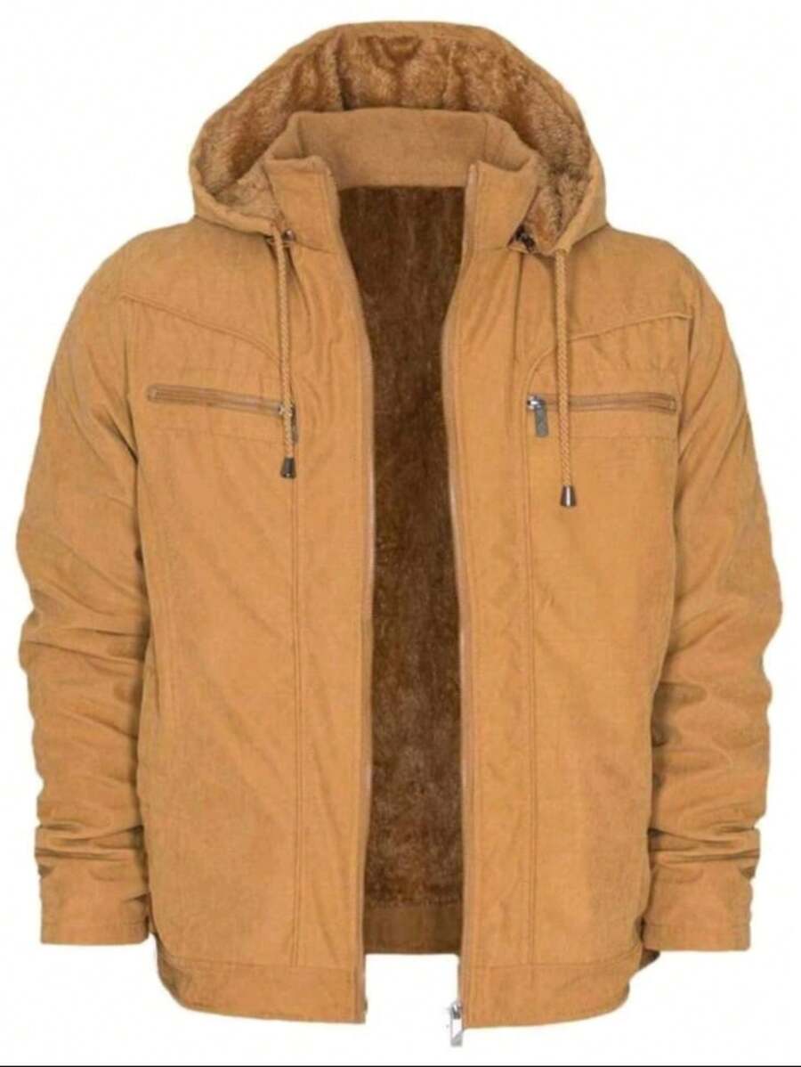 Men Jackets & Coats - 駝色 - 查看 1