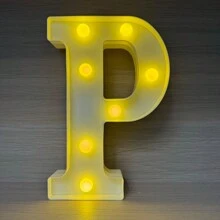 1入組21公分/8.3英吋led字母燈,字母發光數字燈,情書晚燈,用於家庭、酒吧、婚禮、生日、聖誕派對室內外裝飾 - 黃色 - 查看 51
