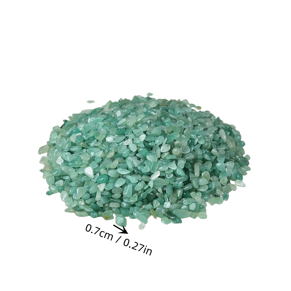 100g Natürliches Grünes Dongling Kies Aquarium Dekorationsset Stein