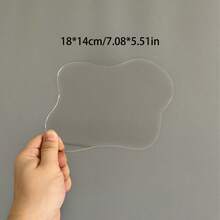 4件装透明亚克力金箔火漆密封不对称杯垫ins北欧创意家居隔热碗茶壶垫 - 無色 - 查看 3