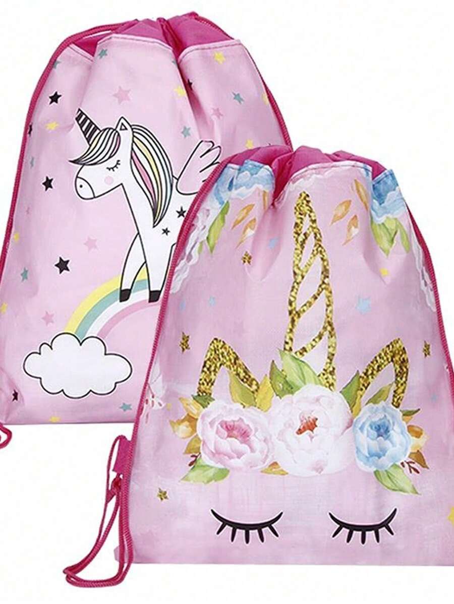 2/1pc Cartoon Pattern Backpacks For Tween Girls, Suitable For Going Out & School Use