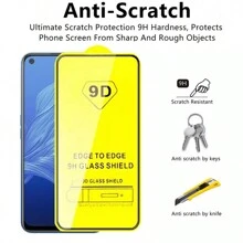 3入組9d全屏防墜防刮高清黑邊鋼化玻璃屏幕保護貼,適用於蘋果、三星、oppo、vivo、小米、紅米和其他手機品牌 - 3Pcs 透明 - 查看 5