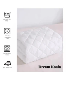 CUBRE COLCHON KING SIZE REPELENTE AL AGUA - Blanco - Ver 2