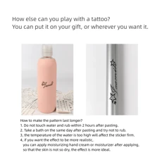 6 Pcs "I Love You" QR Code Tattoo Sticker Waterproof Temporary Tattoo - Black - View 6