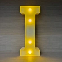 1入組21公分/8.3英吋led字母燈,字母發光數字燈,情書晚燈,用於家庭、酒吧、婚禮、生日、聖誕派對室內外裝飾 - 黃色 - 查看 46