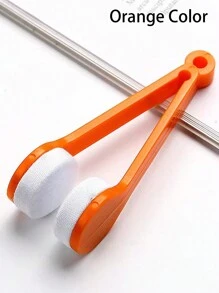 1pc Portable Ultrafine Fiber Eyeglass Cleaning Brush, Compact Multifunctional Sunglasses Cleaning Tool, No Streaks On Vision, Perfect Accessory For Daily Use Glasses Accessories For Women