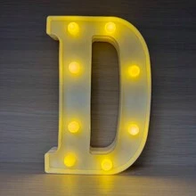 1入組21公分/8.3英吋led字母燈,字母發光數字燈,情書晚燈,用於家庭、酒吧、婚禮、生日、聖誕派對室內外裝飾 - 黃色 - 查看 26