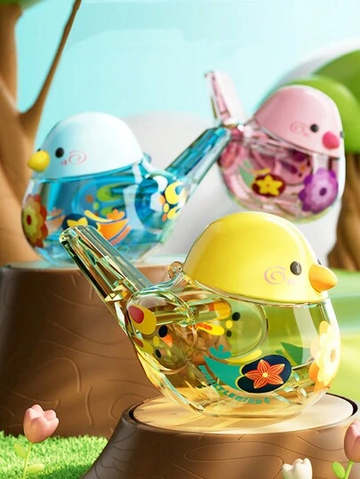 Bird Water Whistles Colorful Plastic Bird Whistle Toys For Birthday Gift, Musical Instrument Toys Sounding Toys, Easter Gift
