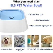 1pc Pet Water Bowl, Cat Dog Floating Drinking Bowl, Non-Spill Suspended Pet Bowl, Floating Anti-Tipping Dog/Cat Water Bowl