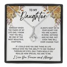 REEBONZ Đến Con gái Dây chuyền , Dây chuyền Đối với Con gái , Ngày lễ Tốt nghiệp Quà sinh nhật Mẹ Bố - Vòng cổ + Thẻ tin nhắn + Hộp quà - Xem 1