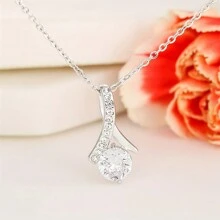 REEBONZ Đến Con gái Dây chuyền , Dây chuyền Đối với Con gái , Ngày lễ Tốt nghiệp Quà sinh nhật Mẹ Bố - Vòng cổ + Thẻ tin nhắn + Hộp quà - Xem 2