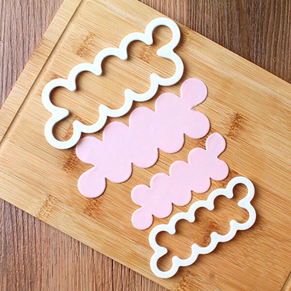 3pcs Rose 3D Cookie/Biscuit Cutter, Pastry Cutters, Baking Molds, Wedding DIY Fondant Chocolate Dessert Decorators