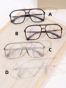 1 Paar modische, vielseitige, komfortable Brillen, geeignet für Studenten und das tägliche Lesen auf Geräten wie Büchern, Computern und Handyn, klare Brillenaufsätze, Brillenaufsätze für Frauen