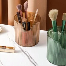 1 Miếng Đa chức năng Trong suốt Ngăn đựng bút Với Dung lượng lớn Và Nhiều Ngăn Đối với Bàn chải trang điểm , Son môi Và Móng tay Công cụ Lưu trữ - Nhiều màu - Xem 7