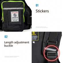 Lightweight Fly Fishing Vest Portable Chest Pack With Adjustable Strap For Men And Women - Black - View 3