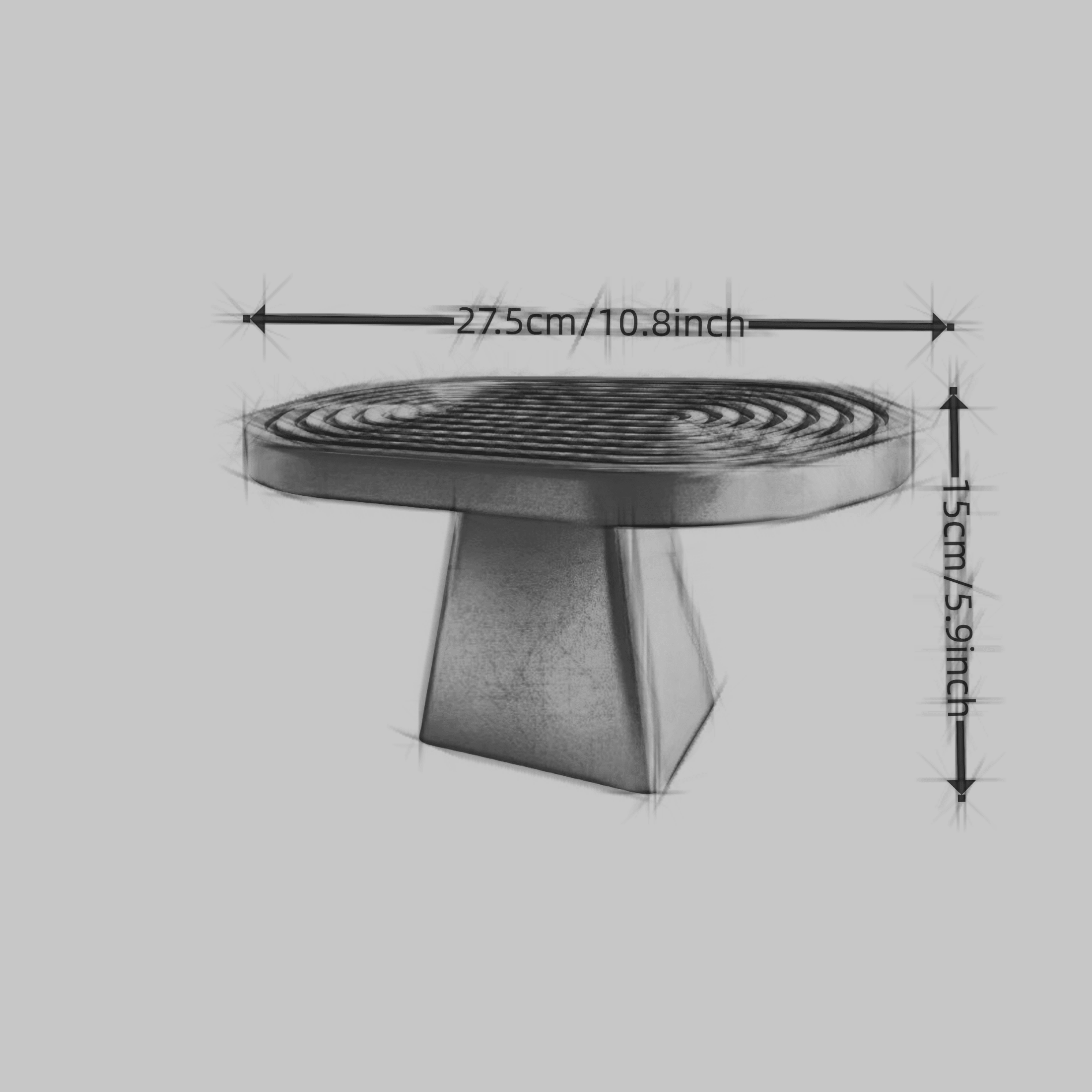 One Piece Cake Pedestal Stand And Cupcake Stands Holder Fruits Dessert