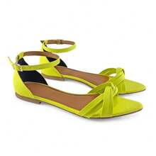 Women Flat Sandals - màu xanh lá - Xem 3