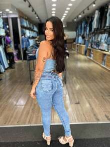 Women Jeans - Rửa nhẹ - Xem 4