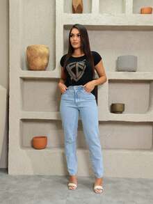 Women T-Shirts - 黑色 - 查看 3