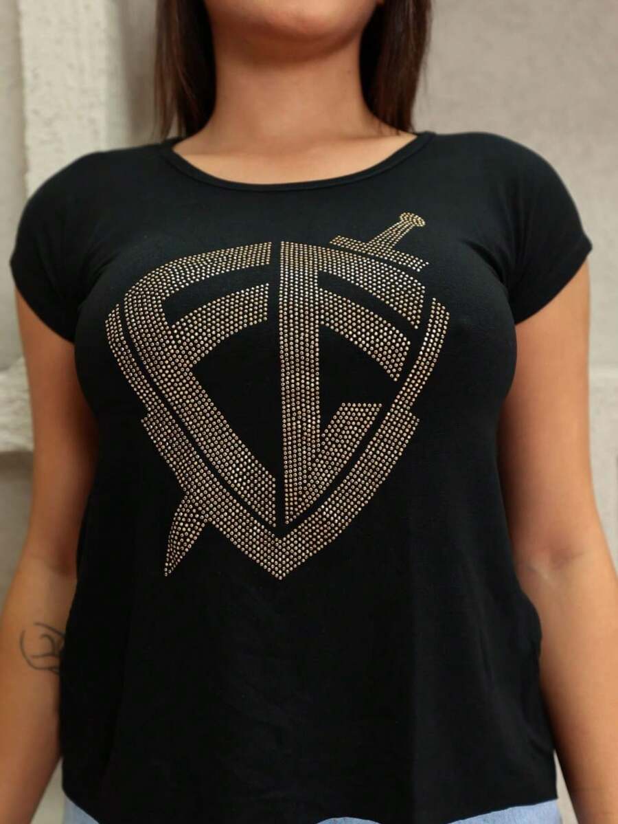 Women T-Shirts - 黑色 - 查看 1